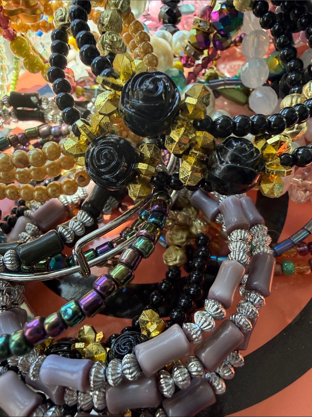Multi-Color Beaded Women's Bracelet Bundle Set - Picture 5 of 16